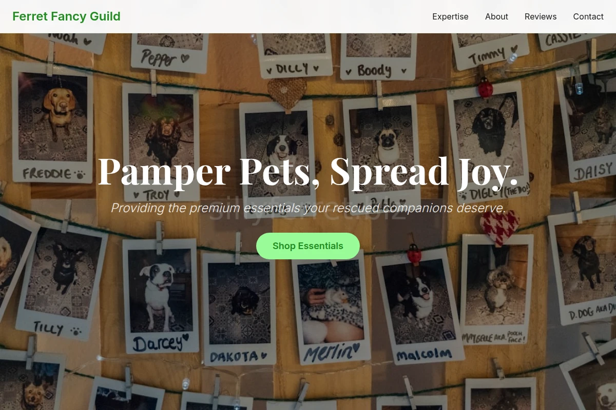 Shelter Pet Shop